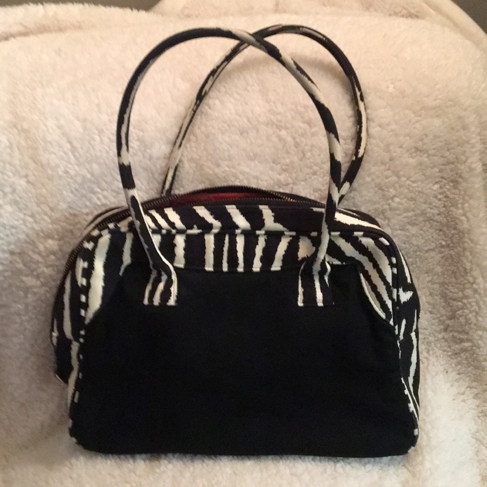 Keri Kropp Suede Bag in Black and White